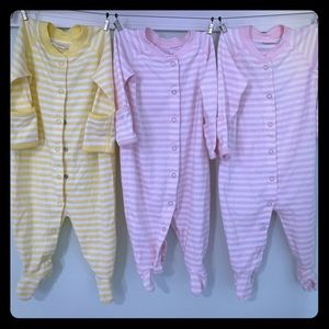 Hanna Anderson sleepers x3 size 3-6 months